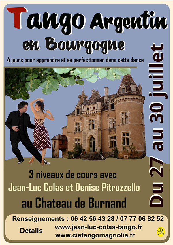 Séminaire Tango Jean-Luc COLAS - Bourgogne - Juillet 2020