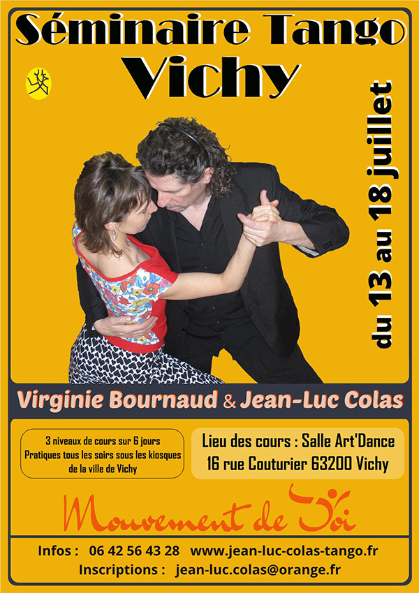 Séminaire Tango Jean-Luc COLAS - Vichy - Juillet 2020
